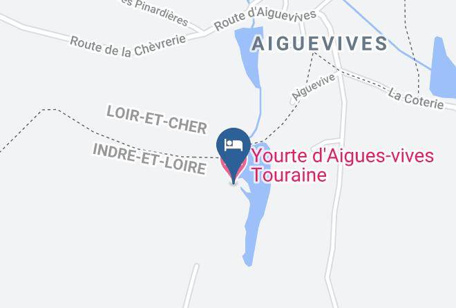 Indre Et Loire - Yourte D'aigues Vives Touraine Maps