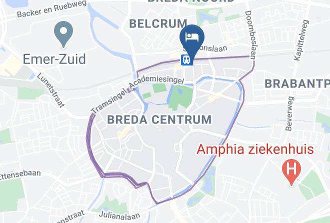 Breda - Station Jeugdherberg Breda Maps