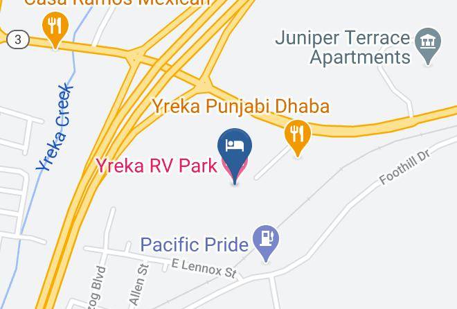 Siskiyou - Yreka Rv Park Maps