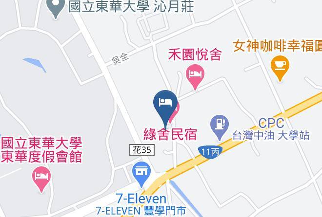 Yuanqiwu Mapa - Taiwan - Hualiennty