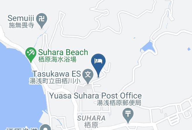 Yuasa Townarida District - Yuasa Castle Onsen Hotel Maps