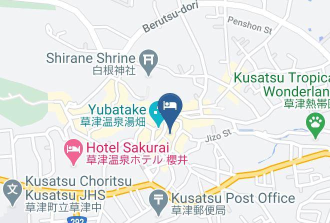 Kusatsu Townagatsuma District - Yubatake Souan Maps