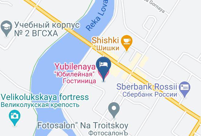 Velikiye Luki - Yubilenaya Hotel Maps