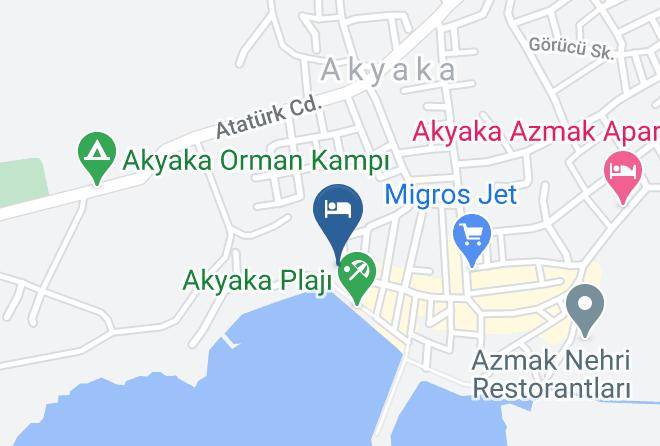 Ula - Yucelen Otel Akyaka Maps