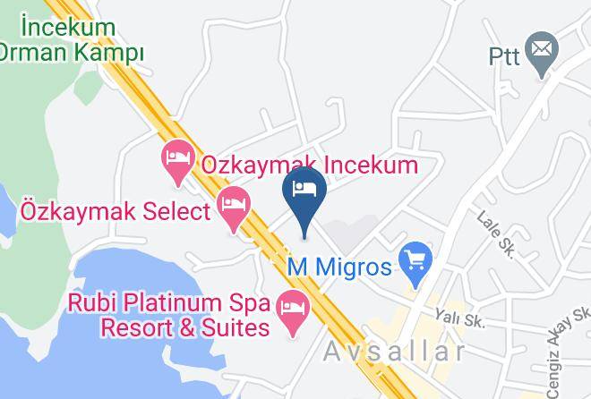 Alanya - Yucesan Hotel Maps