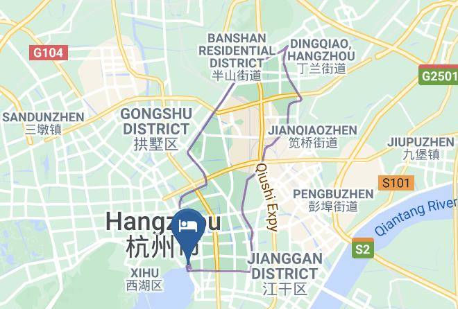 Hangzhou - Yue Love Hotel Maps