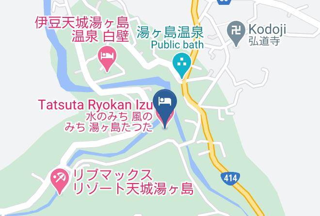 Izu City - Tatsuta Ryokan Izu Maps