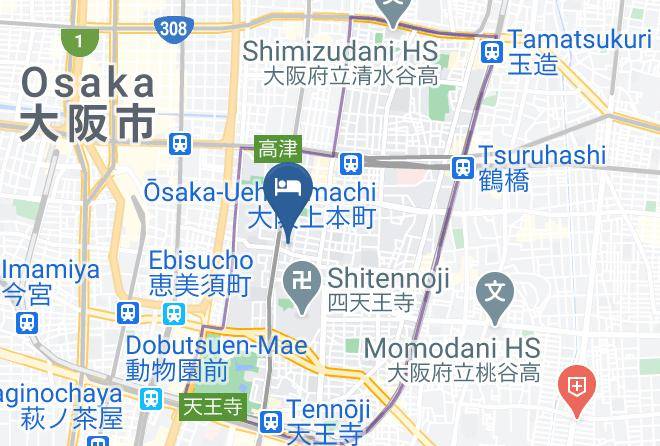 Osaka City Tennoji Ward - Yuhigaoka Apertment 702 Maps