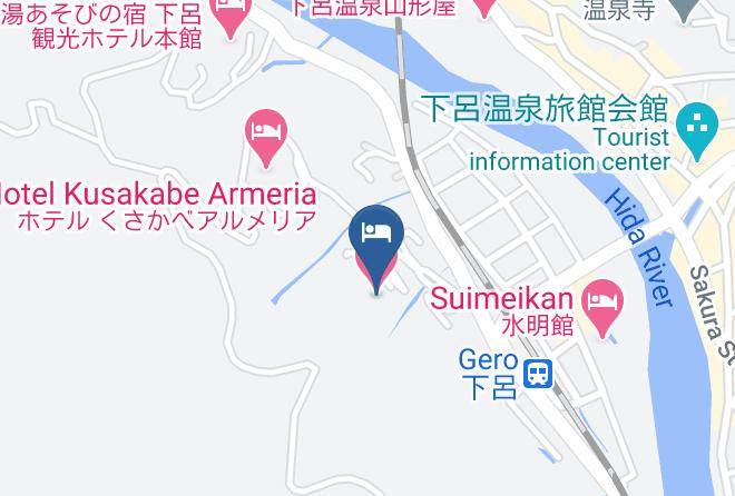 Gero City - Yukai Resort Gero Saichoraku Honkan Maps
