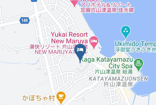 Kaga City - Yukai Resort New Maruya Hotel Bekkan Maps
