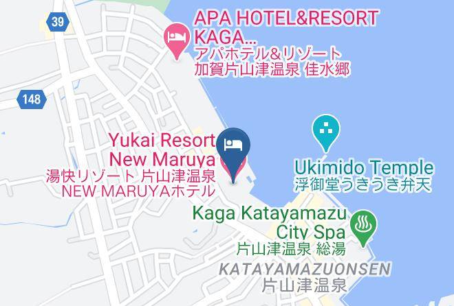 Kaga City - Yukai Resort New Maruya Hotel Maps