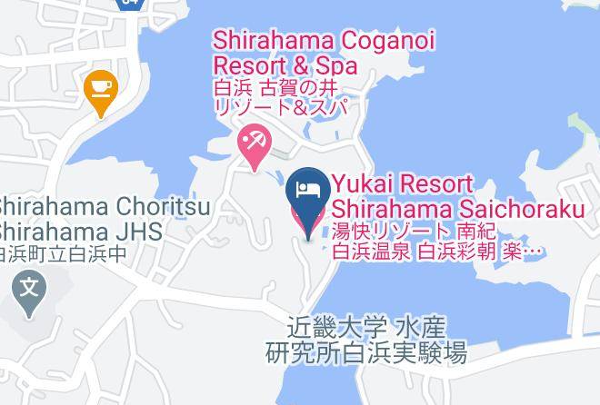 Shirahama Townnishimuro District - Yukai Resort Shirahama Saichoraku Maps