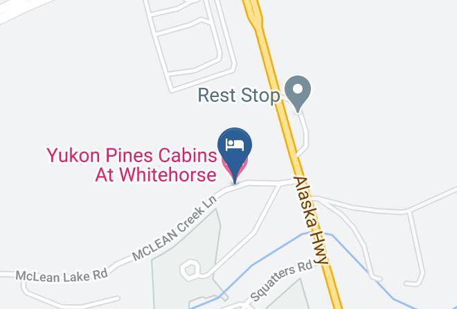 Whitehorse - Yukon Pines Cabins At Whitehorse Maps