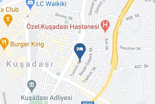 Kusadasi - Yuksel Hotel Maps