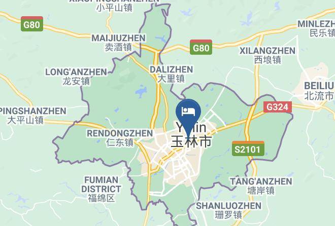 Yulin - Yulin Fangcui Hotel Maps