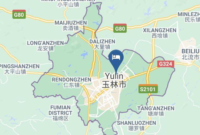 Yulin - Yulin Gooday Hotel Maps