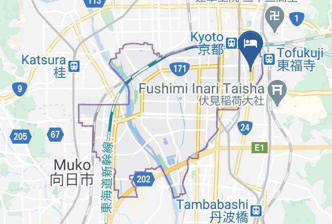 Kyoto City Minami Ward - Yumeya Goryo Maps