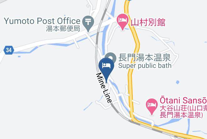 Nagato City - Yumoto Highland Hotel Fuji Maps