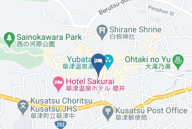 Kusatsu Townagatsuma District - Yumoto Shimakan Maps