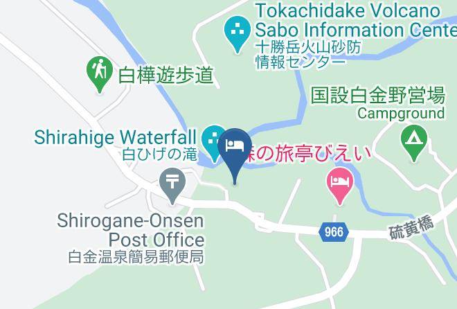 Biei Townkamikawa District - Yumoto Shirogane Onsen Hotel Maps