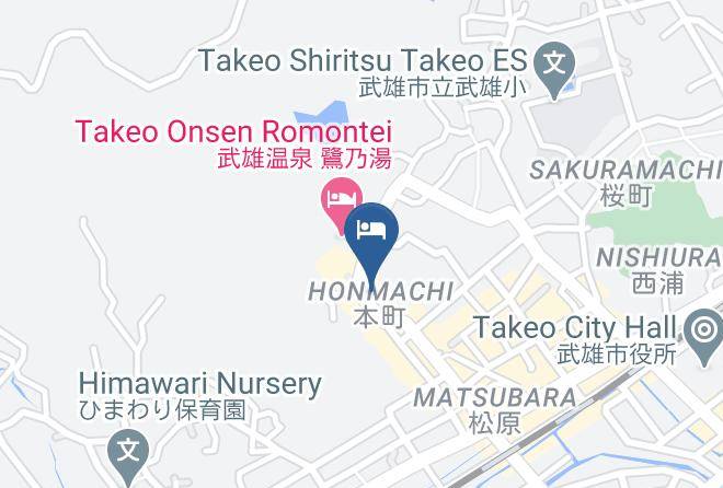 Takeo City - Yumotoso Toyokan Ryokan Maps