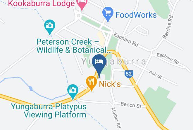 Yungaburra Park Motel Map