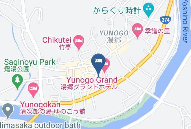 Mimasaka City - Yunogo Grand Hotel Maps