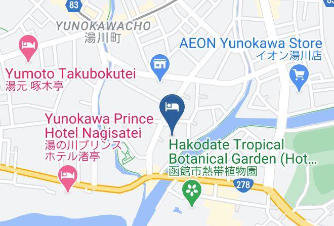 Hakodate City - Yunokawa Kanko Hotel Shoen Maps