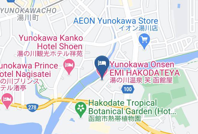 Hakodate City - Yunokawa Onsen Emi Hakodateya Maps