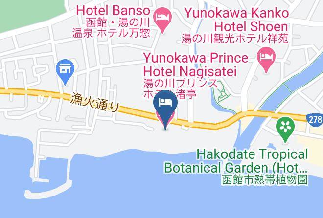 Hakodate City - Yunokawa Prince Hotel Nagisatei Maps