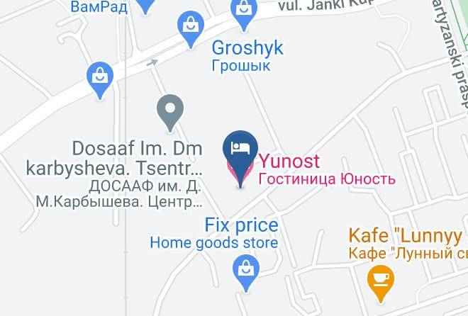 Brest - Yunost Hotel Maps