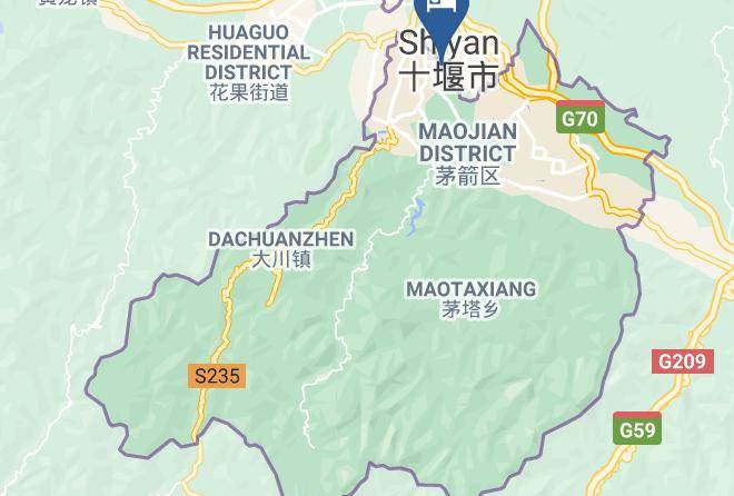 Shiyan - Yunxiang Boutique Hotel Maps