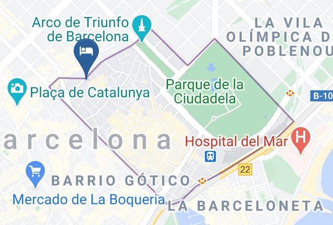 Barcelona - Yurbban Passage Hotel & Spa Maps