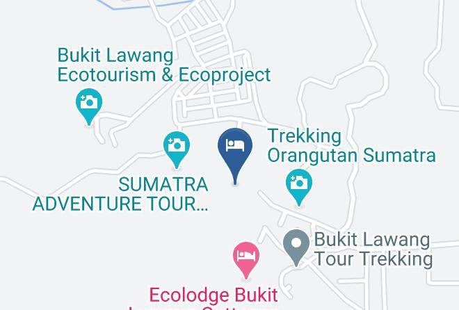Yusman Guest House Map - North Sumatra - Langkat Regency
