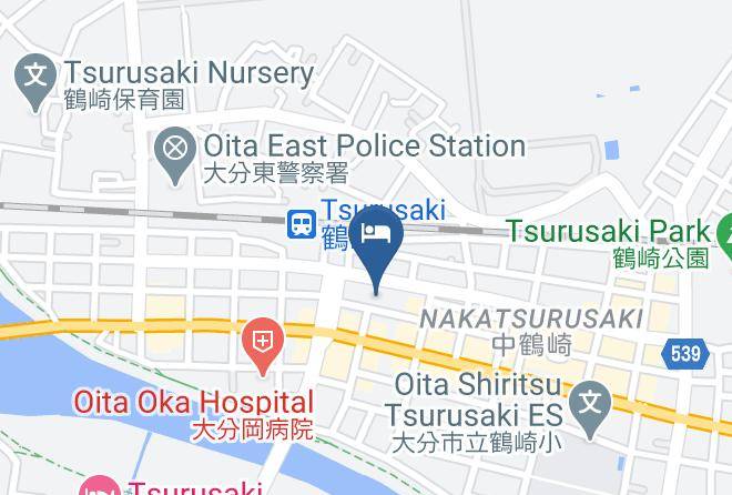 Oita City - Yutaka Ryokan Maps
