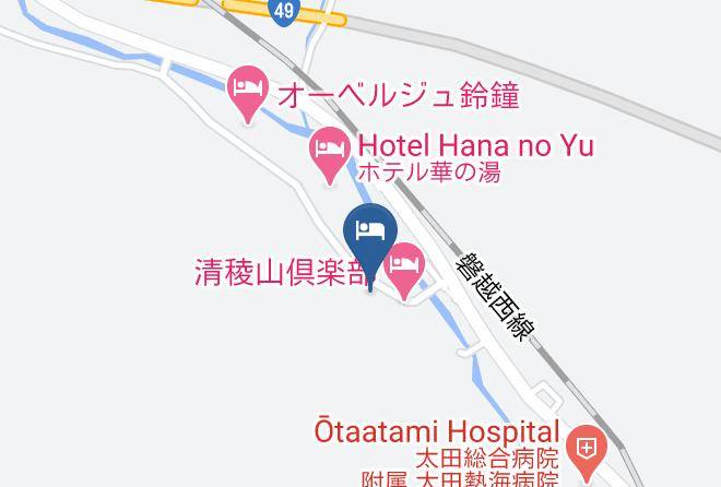 Yutoriro Bandai Atami Map - Fukushima Pref - Koriyama City