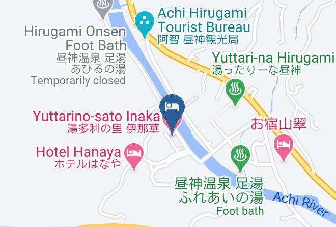Achi Vil Shimoina District - Yuttarino Sato Inaka Maps