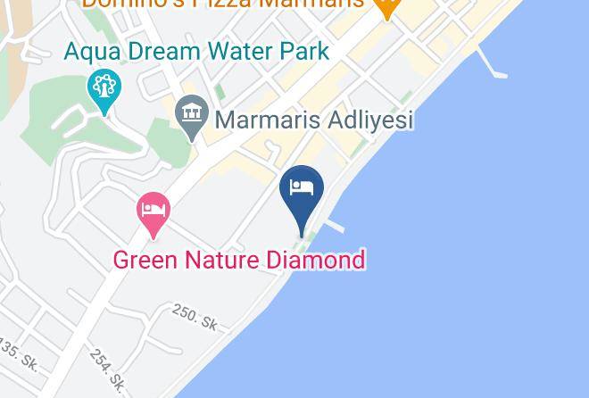 Marmaris - Yuvam Beach Hotel Maps
