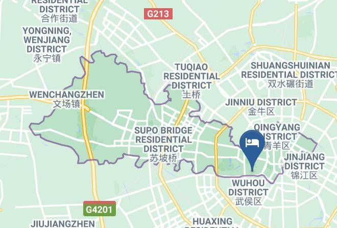 Chengdu - Yuxiuyuan Hotel Maps