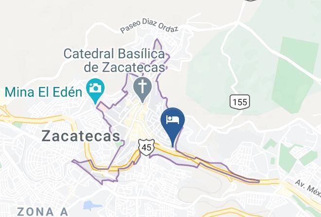 Zacatecas Zacatecas Centro - Motel Zacatecas Courts Maps