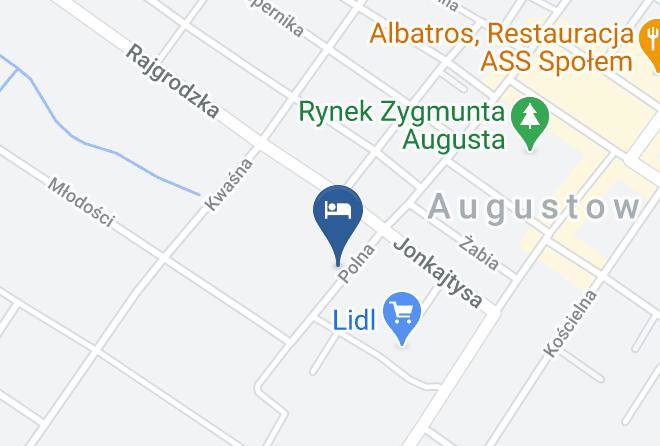 Willa Zaciszne Centrum Augustow Map