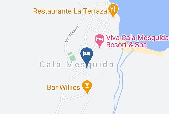 Zafiro Cala Mesquida Map