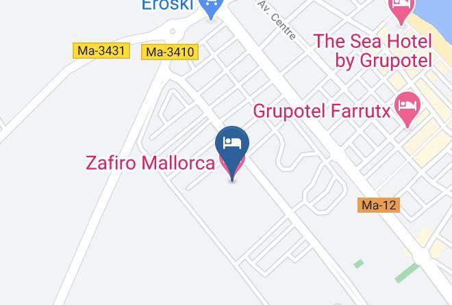 Zafiro Mallorca Map