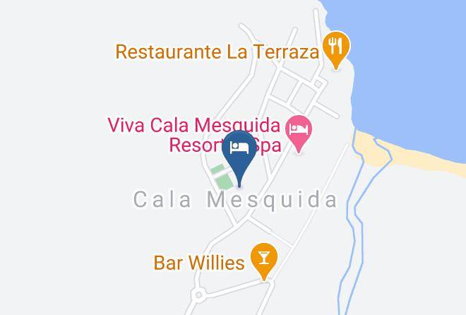 Zafiro Park Cala Mesquida Map