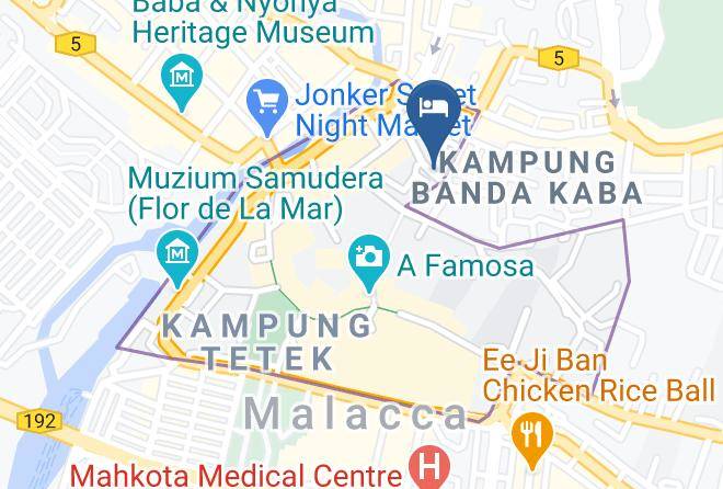 Melaka Tengah - Zahrah Rizq Hotel Maps