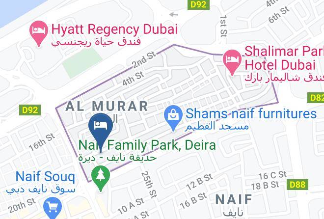 Dubai - Zain East Hotel Maps