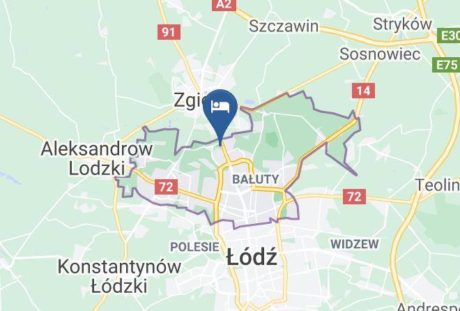 Lodz - Zajazd Arka Maps