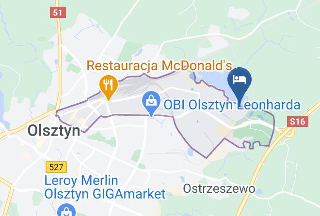 Olsztyn - Noclegi Olsztyn Zajazd Eljan Nad Jeziorem Trackim Maps