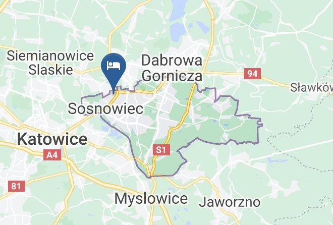 Sosnowiec - Zajazd Irys Maps
