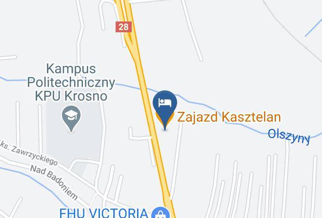 Krosno - Zajazd Kasztelan Maps